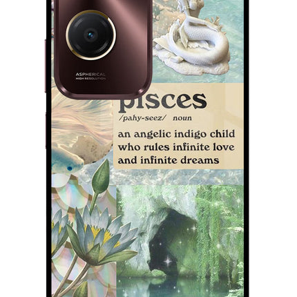 Pisces Zodiac Vivo Y28s 5G Glass Case