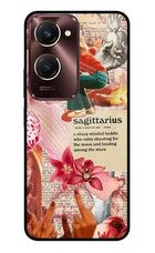 Sagittarius Zodiac Vivo Y28s 5G Glass Case