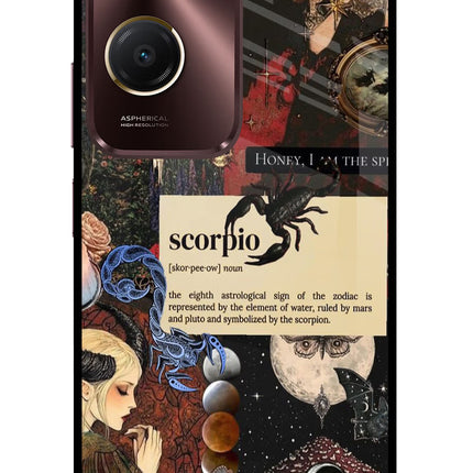 Scorpio Zodiac Vivo Y28s 5G Glass Case