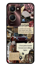 Taurus Zodiac Vivo Y28s 5G Glass Case