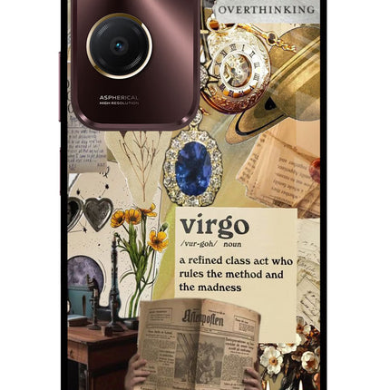 Virgo Zodiac Vivo Y28s 5G Glass Case