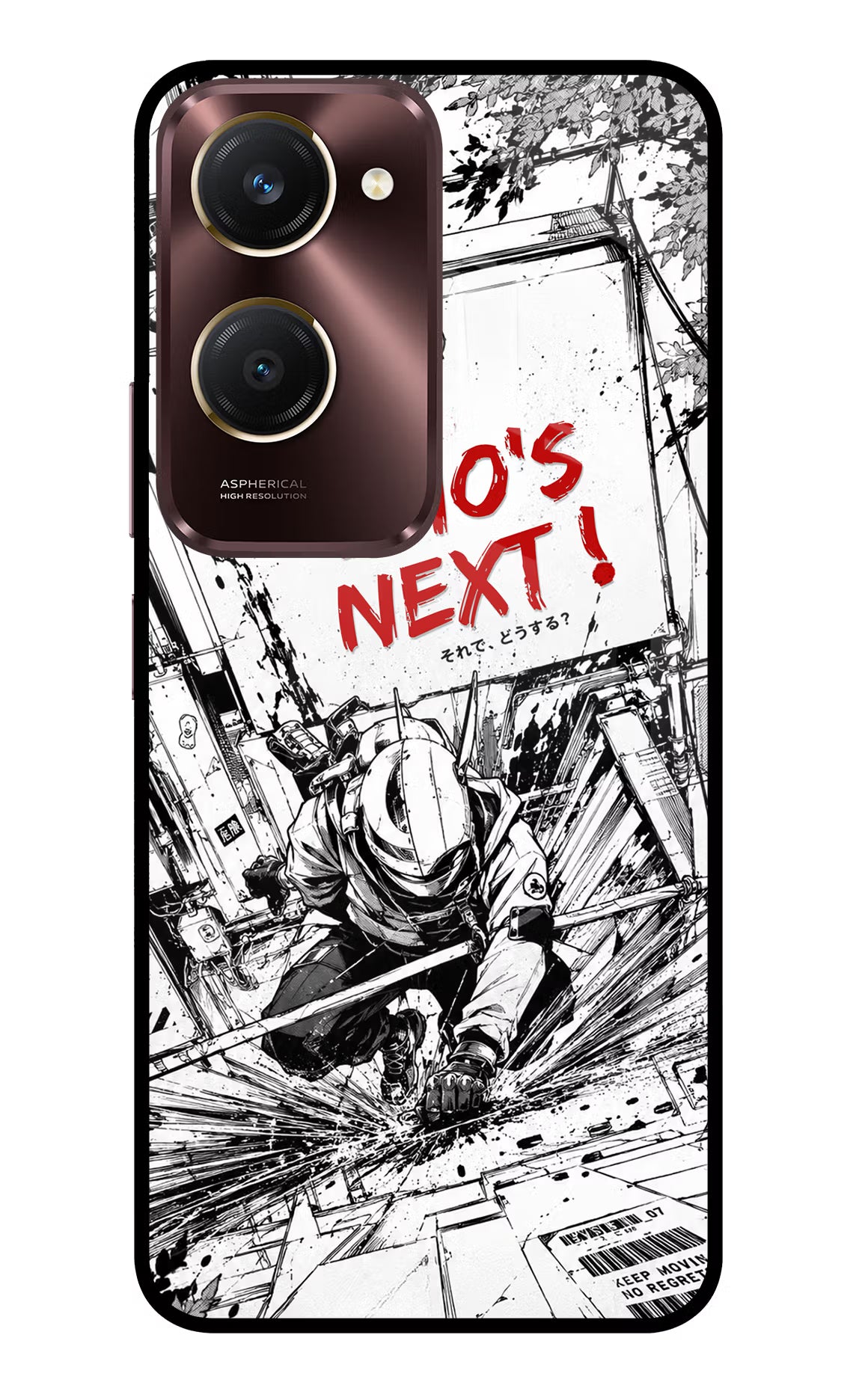 Who's Next Vivo Y28s 5G Glass Case Back Cover by Casekaro