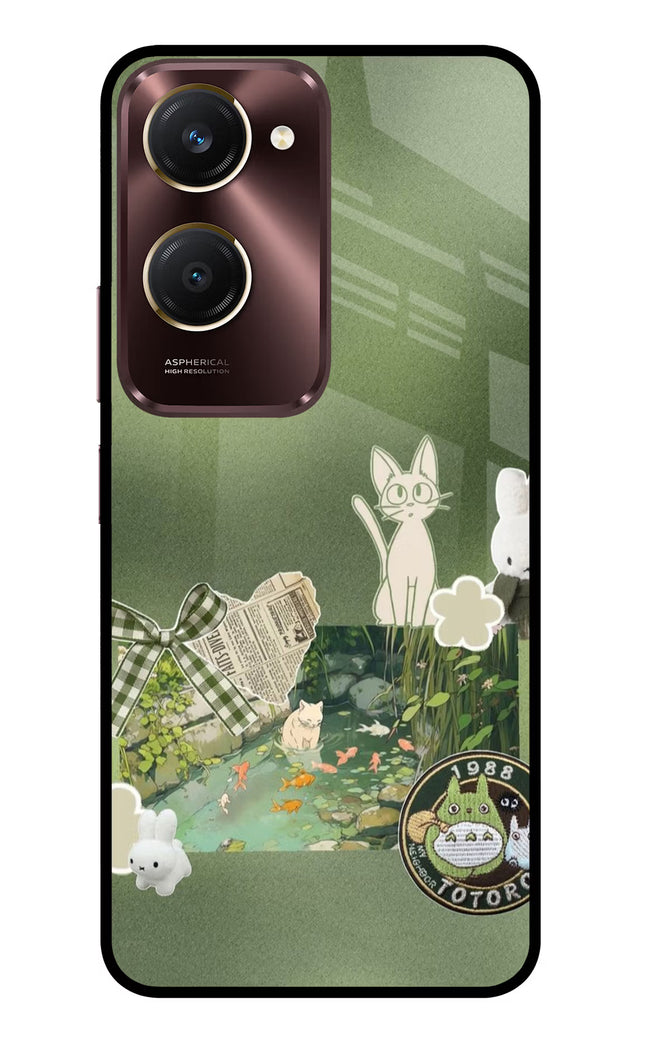 Aesthetic anime Vivo Y28s 5G Glass Case