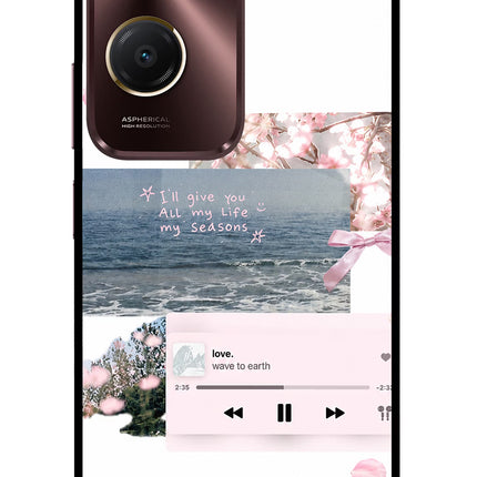 Wave to earth Vivo Y28s 5G Glass Case