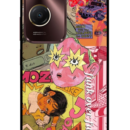 Funkover Vivo Y28s 5G Glass Case