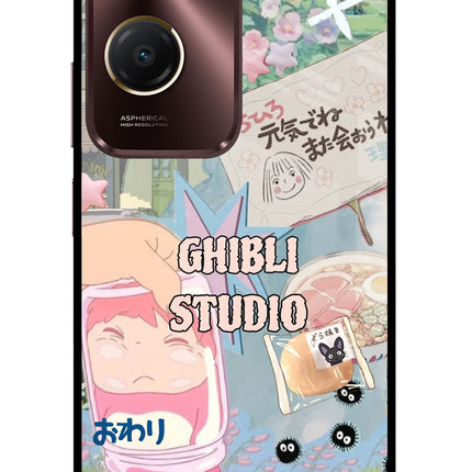 Studio Ghibli Vivo Y28s 5G Glass Case