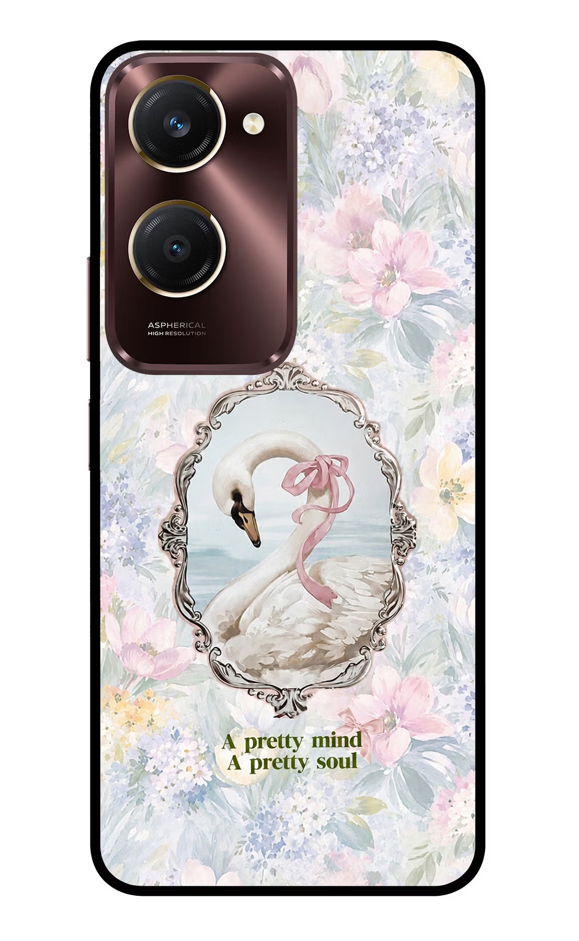 Pretty Mind Pretty Soul Vivo Y28s 5G Glass Case