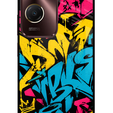 Graffiti Vibe Vivo Y28s 5G Glass Case