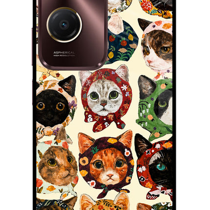 Cool Cat Vivo Y28s 5G Glass Case