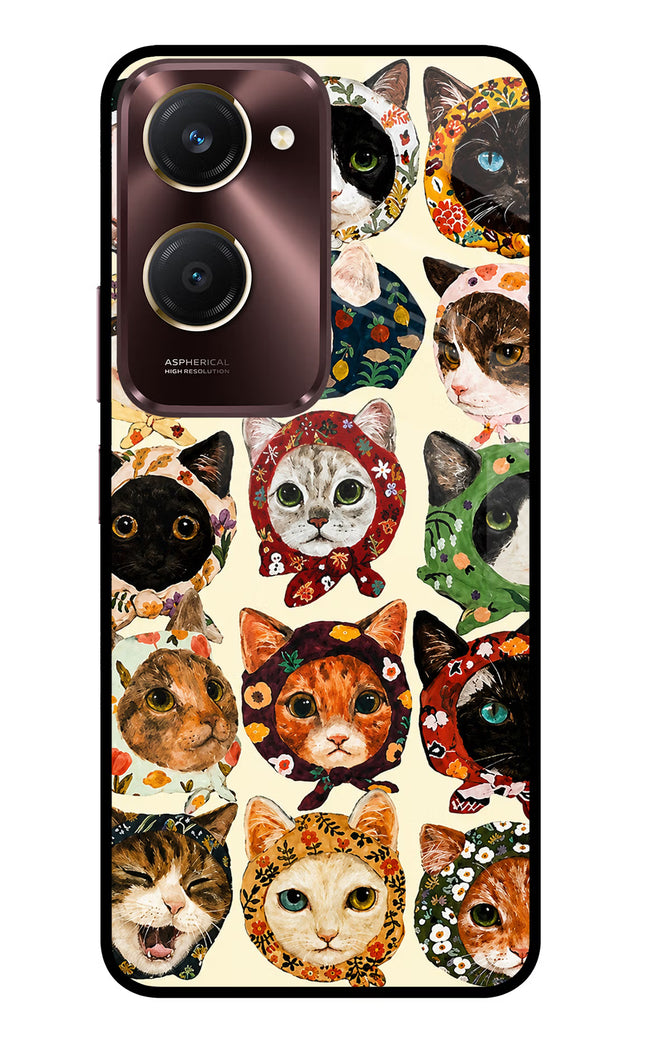 Cool Cat Vivo Y28s 5G Glass Case
