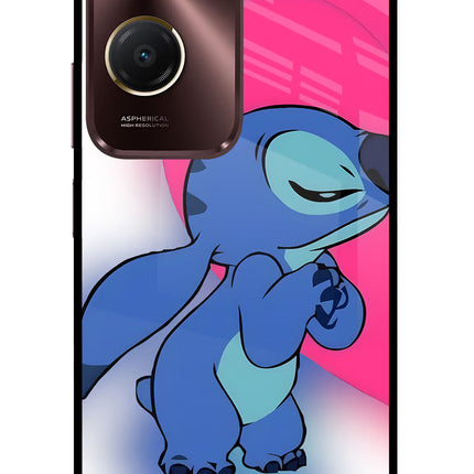 Stitch Hug Vivo Y28s 5G Glass Case