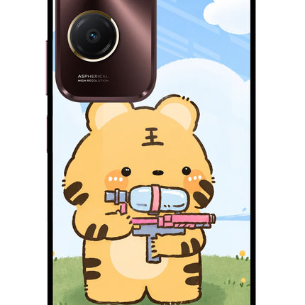 Tiger Treat Vivo Y28s 5G Glass Case