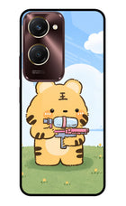 Tiger Treat Vivo Y28s 5G Glass Case