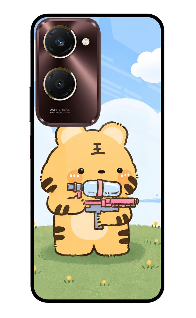Tiger Treat Vivo Y28s 5G Glass Case