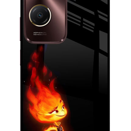 Ember Flame Vivo Y28s 5G Glass Case