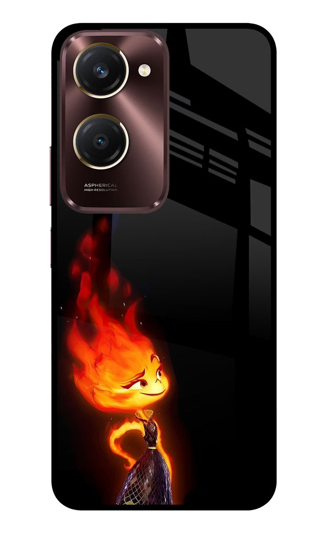 Ember Flame Vivo Y28s 5G Glass Case