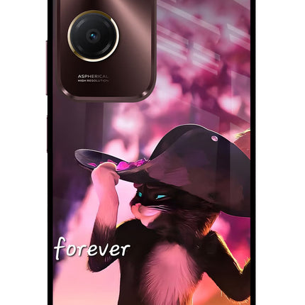 Forever Cat Vivo Y28s 5G Glass Case