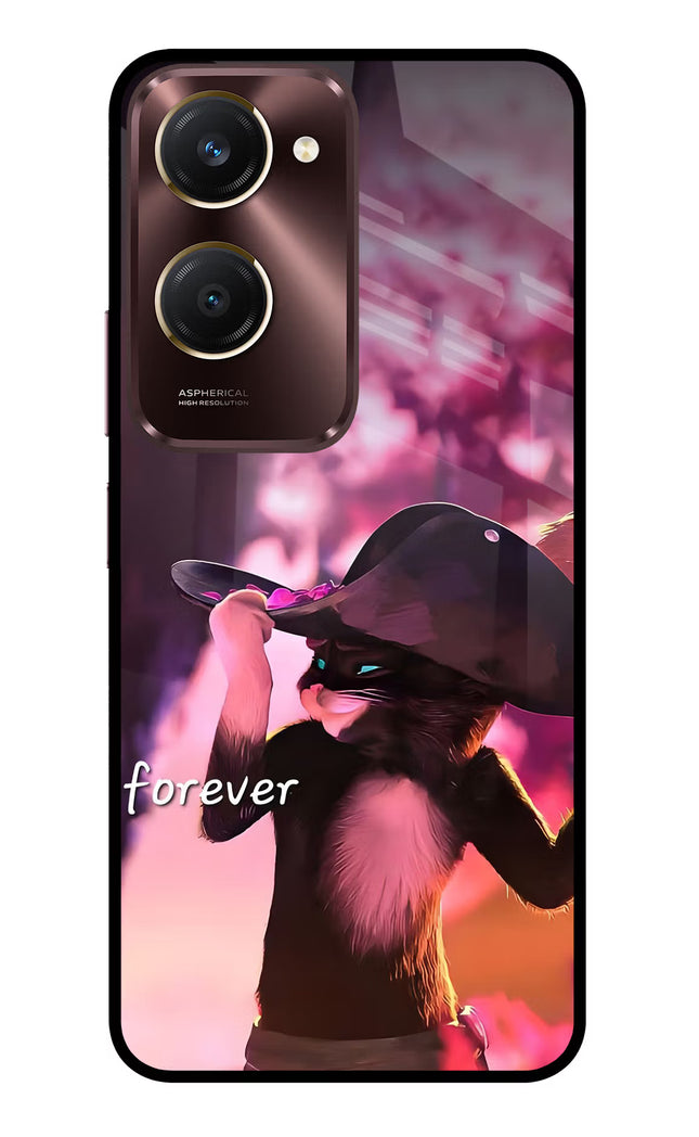 Forever Cat Vivo Y28s 5G Glass Case