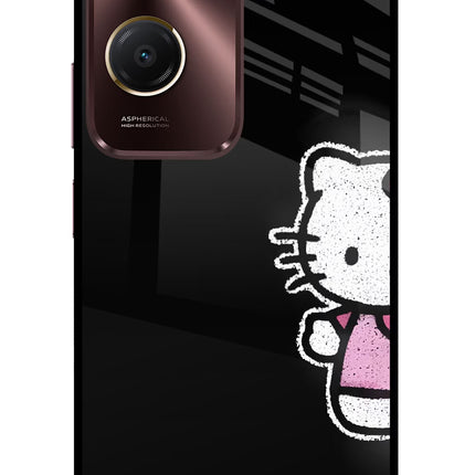 Kitty Charm Vivo Y28s 5G Glass Case