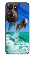 Dolphin vs Cow Vivo Y28s 5G Glass Case