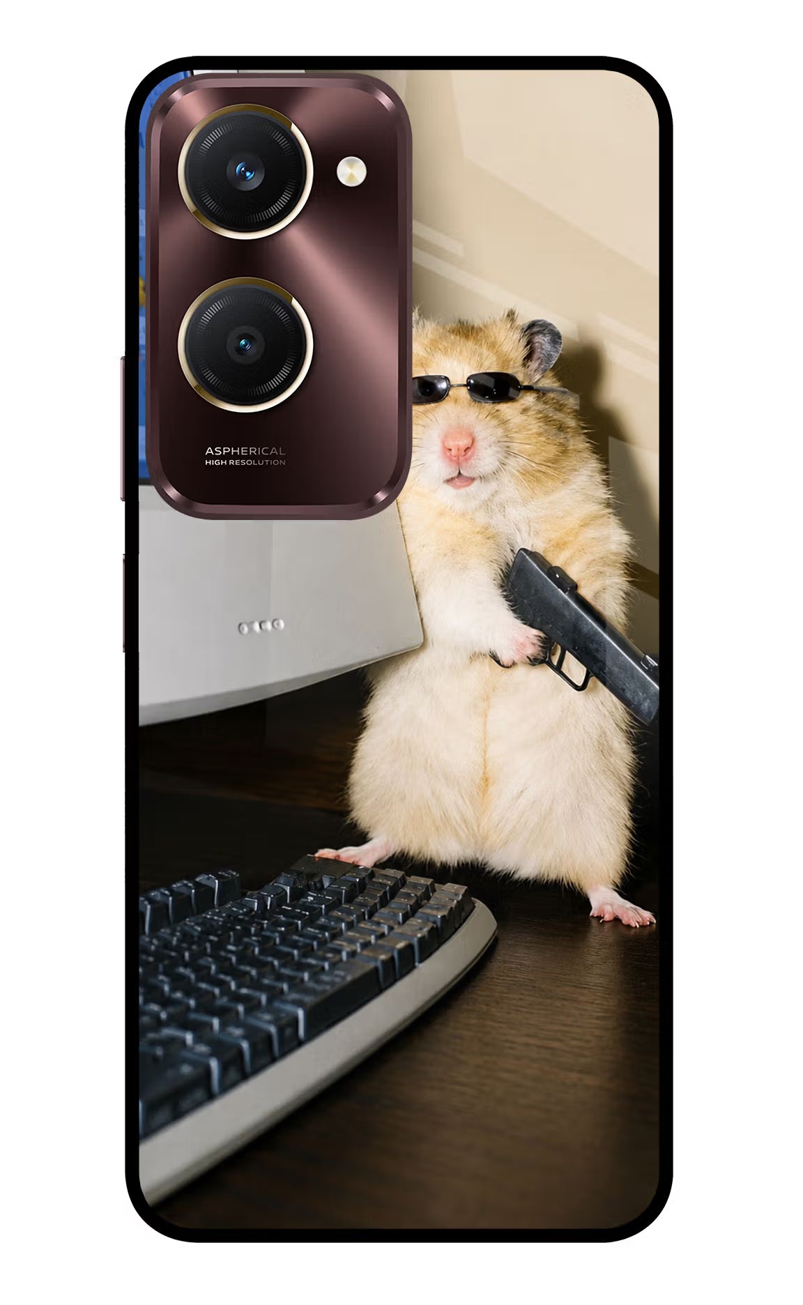 Hacker Hamster Vivo Y28s 5G Glass Case