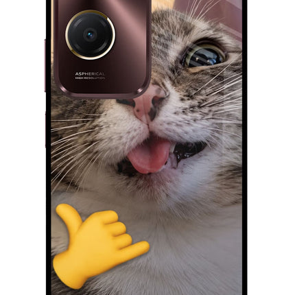 Silly Cat Call Vivo Y28s 5G Glass Case