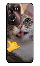 Silly Cat Call Vivo Y28s 5G Glass Case