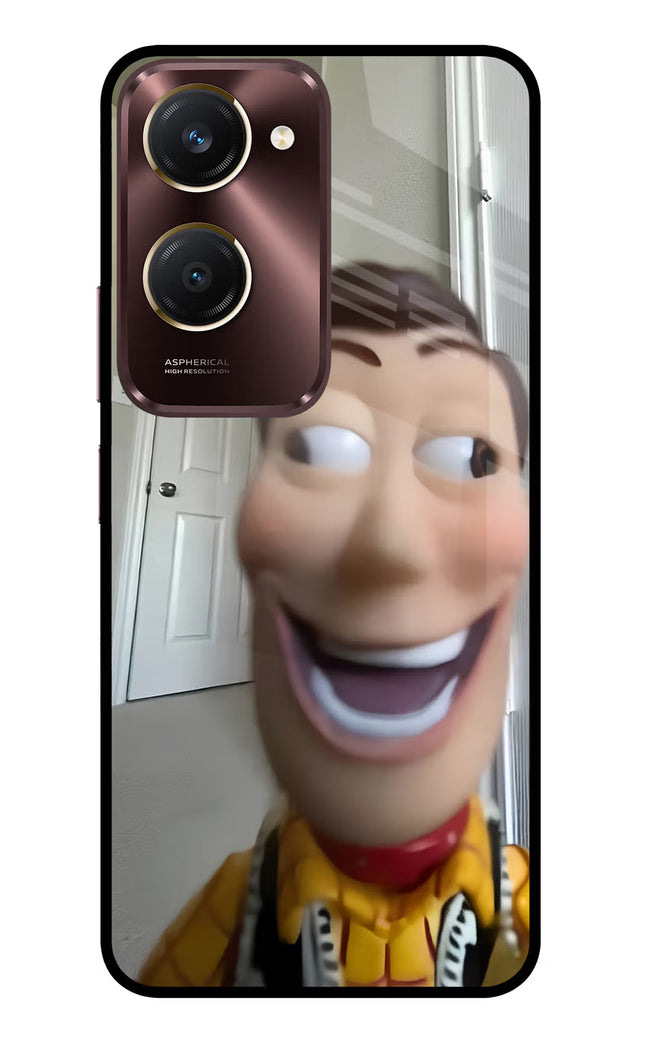 Side Eye Woody Vivo Y28s 5G Glass Case