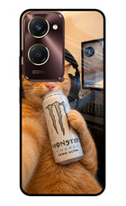 Gamer Cat Energy Vivo Y28s 5G Glass Case