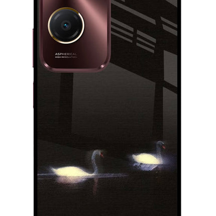 Silent Swans Vivo Y28s 5G Glass Case