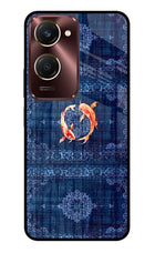 Koi Blue Vivo Y28s 5G Glass Case