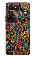 Folk Print Vivo Y28s 5G Glass Case
