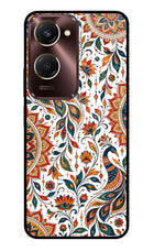 White Mayura Vivo Y28s 5G Glass Case