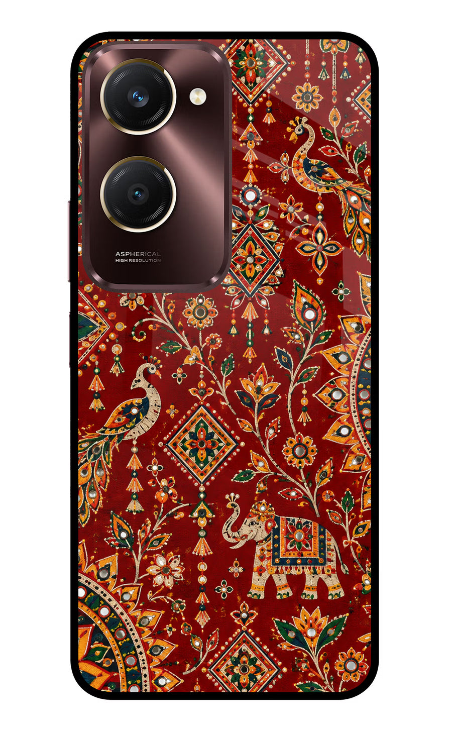 Laal Riwaaz Vivo Y28s 5G Back Cover, Glass case
