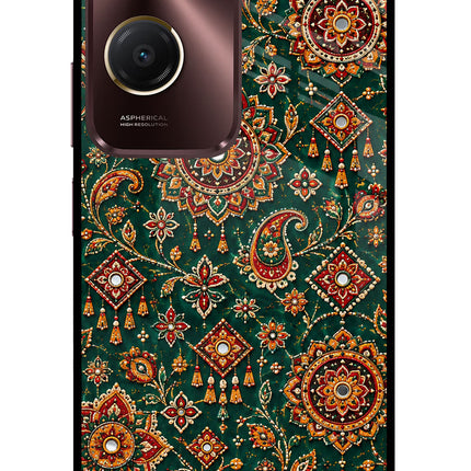 Green Pataka Vivo Y28s 5G Glass Case