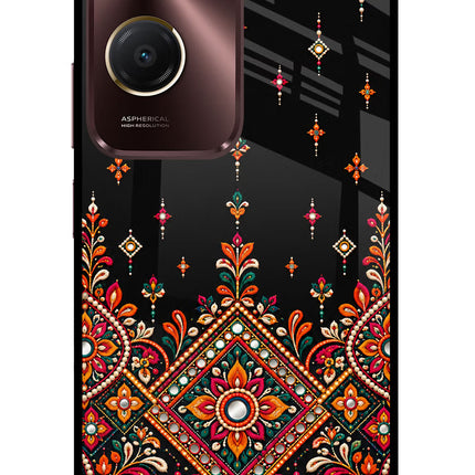 Noir Mehfil Vivo Y28s 5G Glass Case