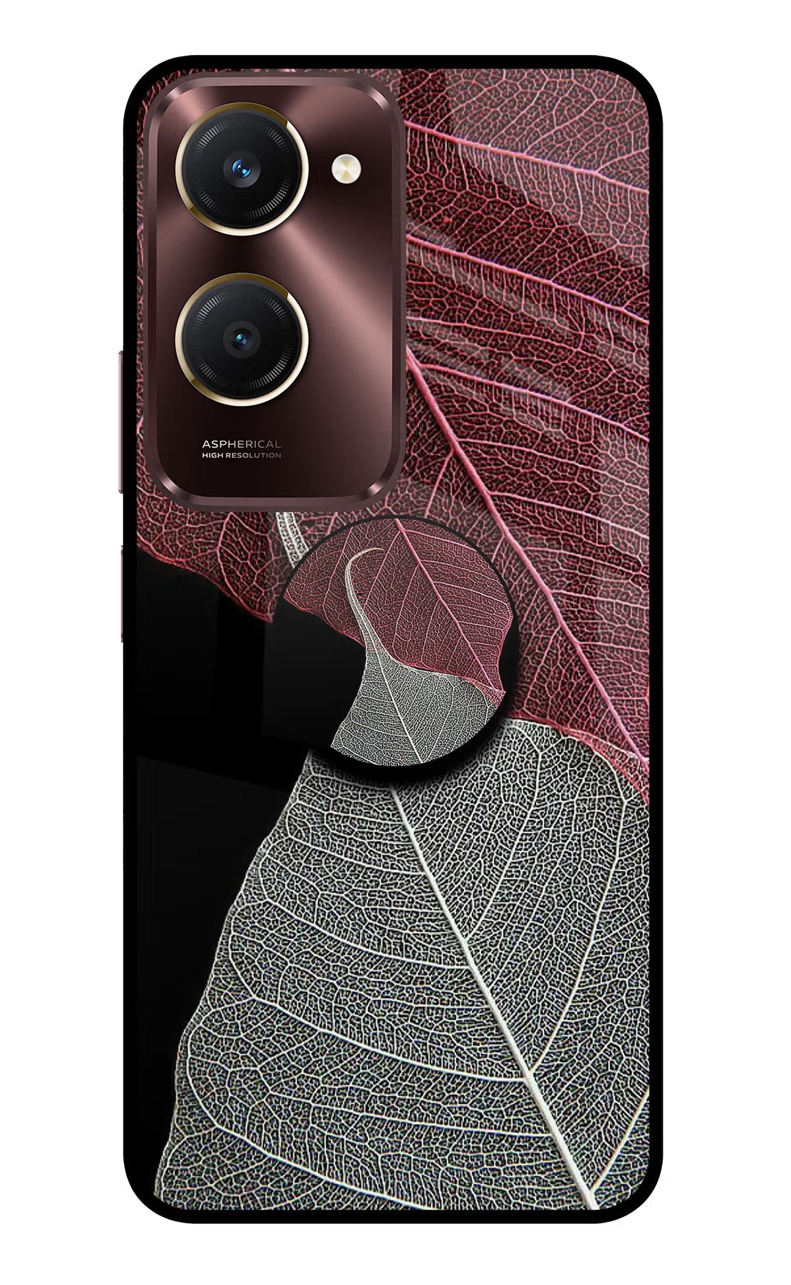 Leaf Pattern Vivo Y28s 5G Pop Case by Casekaro