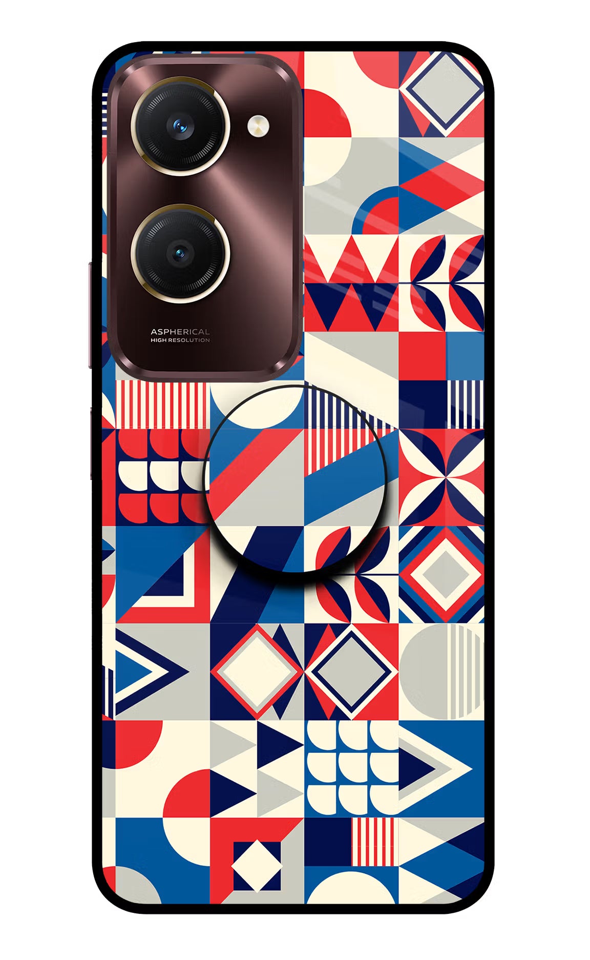 Colorful Pattern Vivo Y28s 5G Pop Case by Casekaro