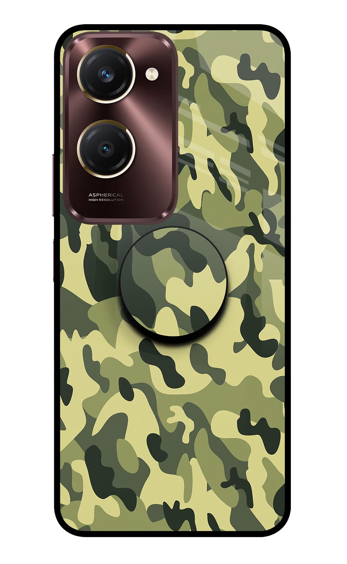 Camouflage Vivo Y28s 5G Pop Case by Casekaro