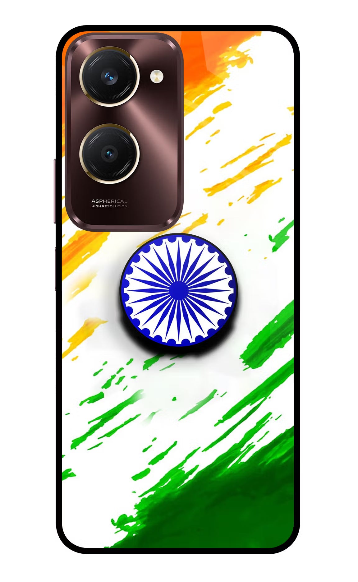 Indian Flag Ashoka Chakra Vivo Y28s 5G Pop Case by Casekaro
