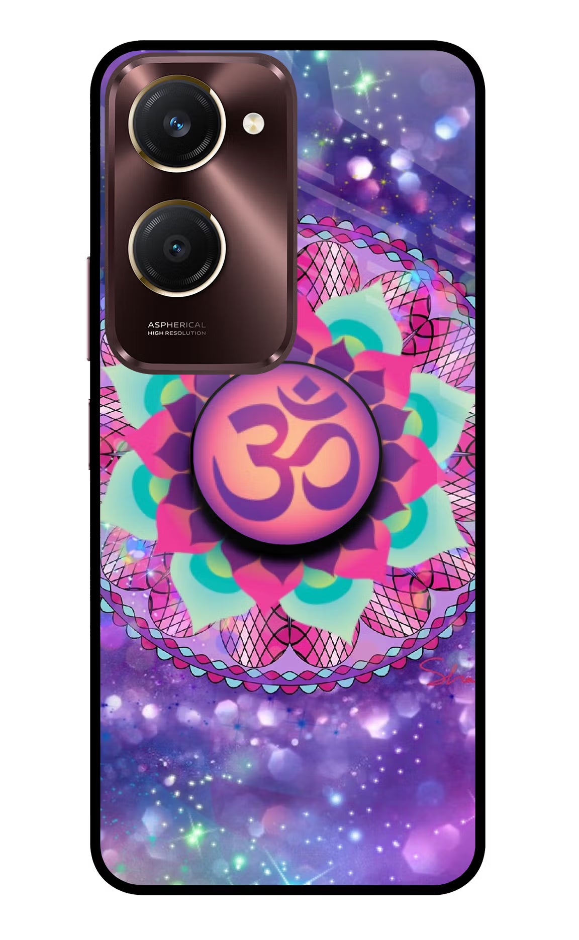 Om Purple Vivo Y28s 5G Pop Case by Casekaro