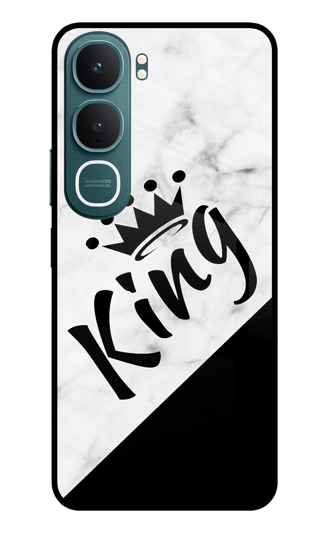 King Vivo Y31 5G Glass Case Back Cover by Casekaro