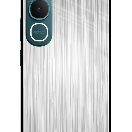 Wooden Grey Texture Vivo Y31 5G Glass Case Back Cover by Casekaro