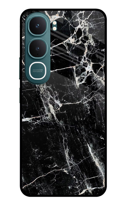 Black Marble Texture Vivo Y31 5G Glass Case