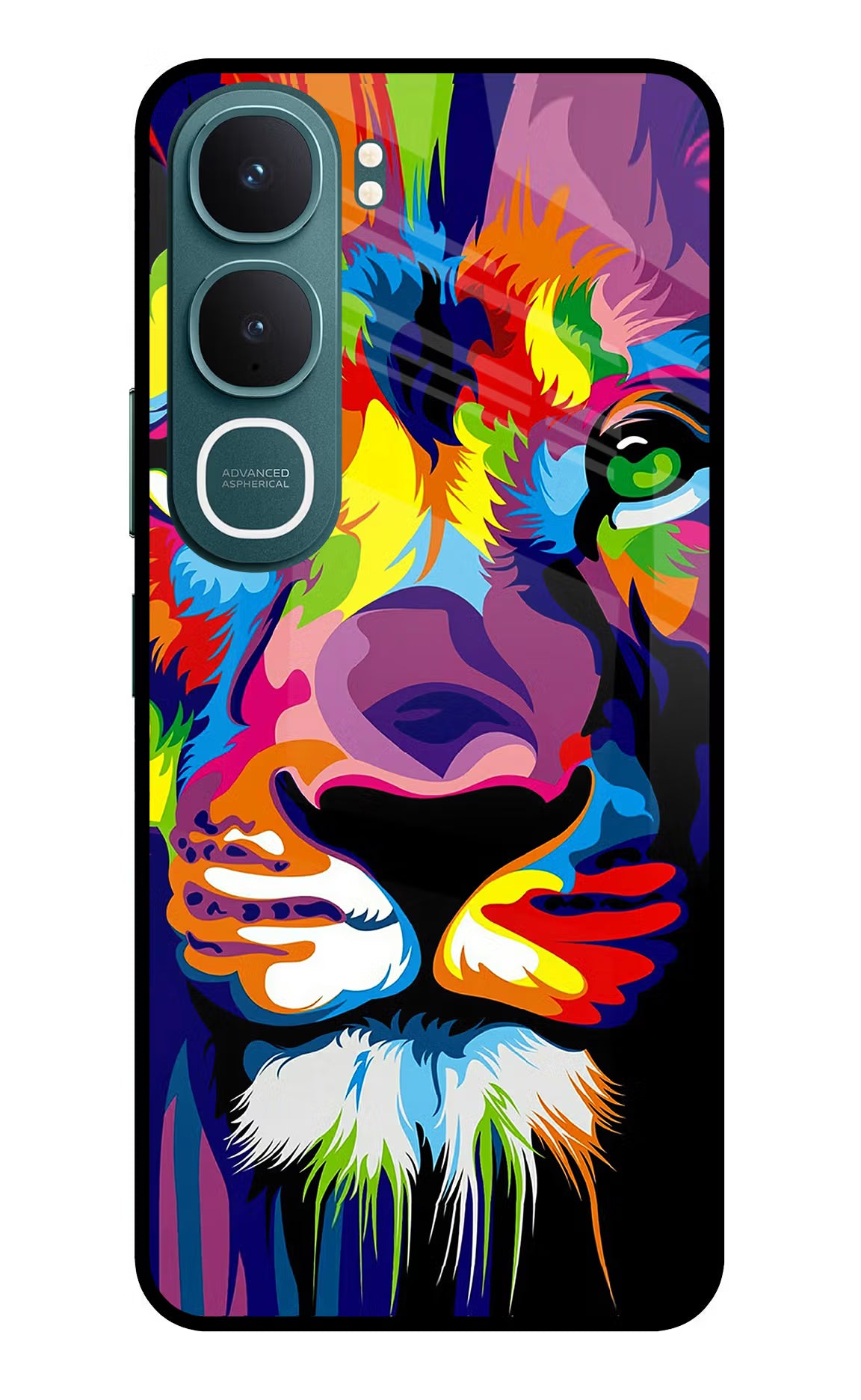Lion Vivo Y31 5G Glass Case Back Cover by Casekaro