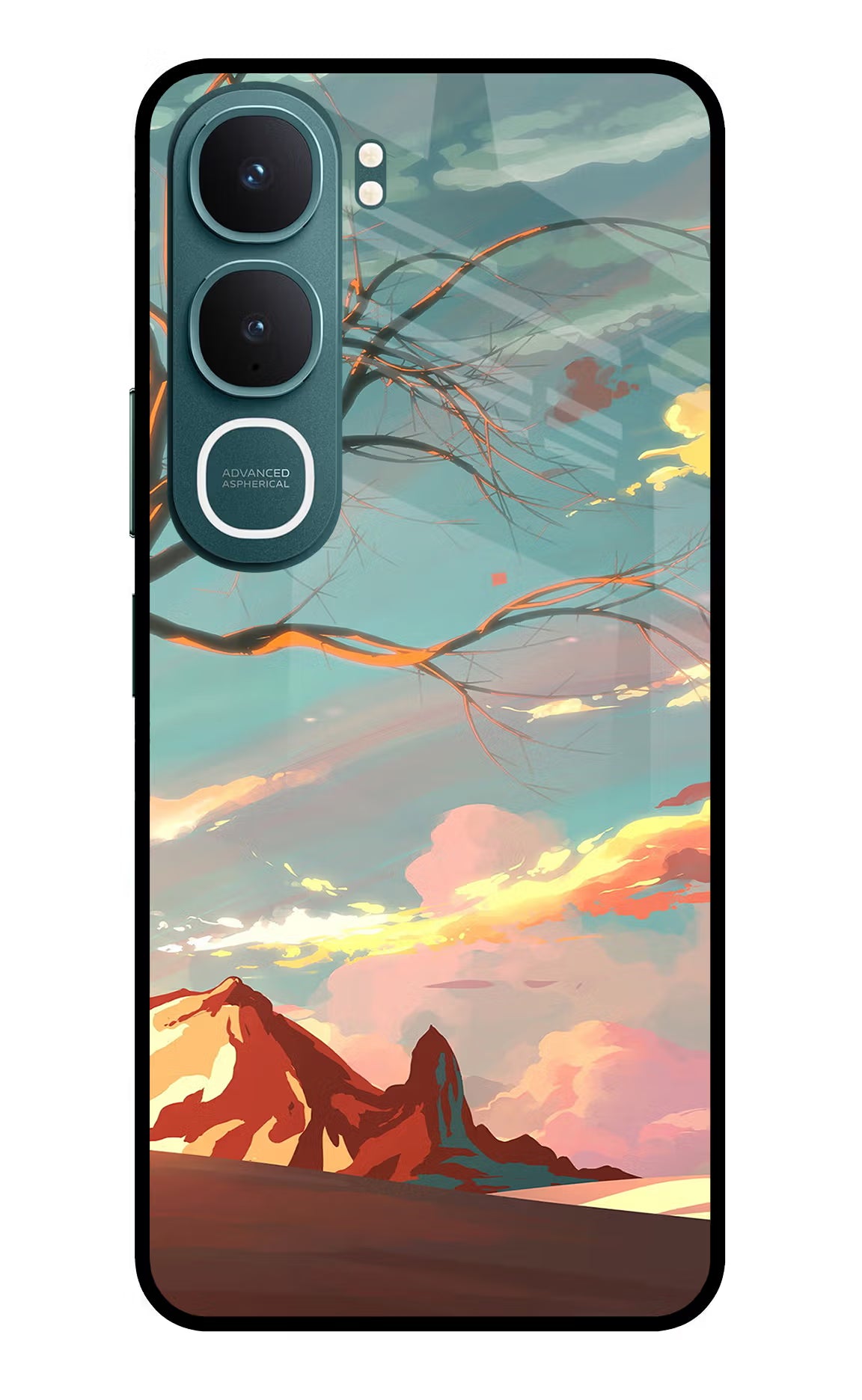 Scenery Vivo Y31 5G Glass Case Back Cover by Casekaro