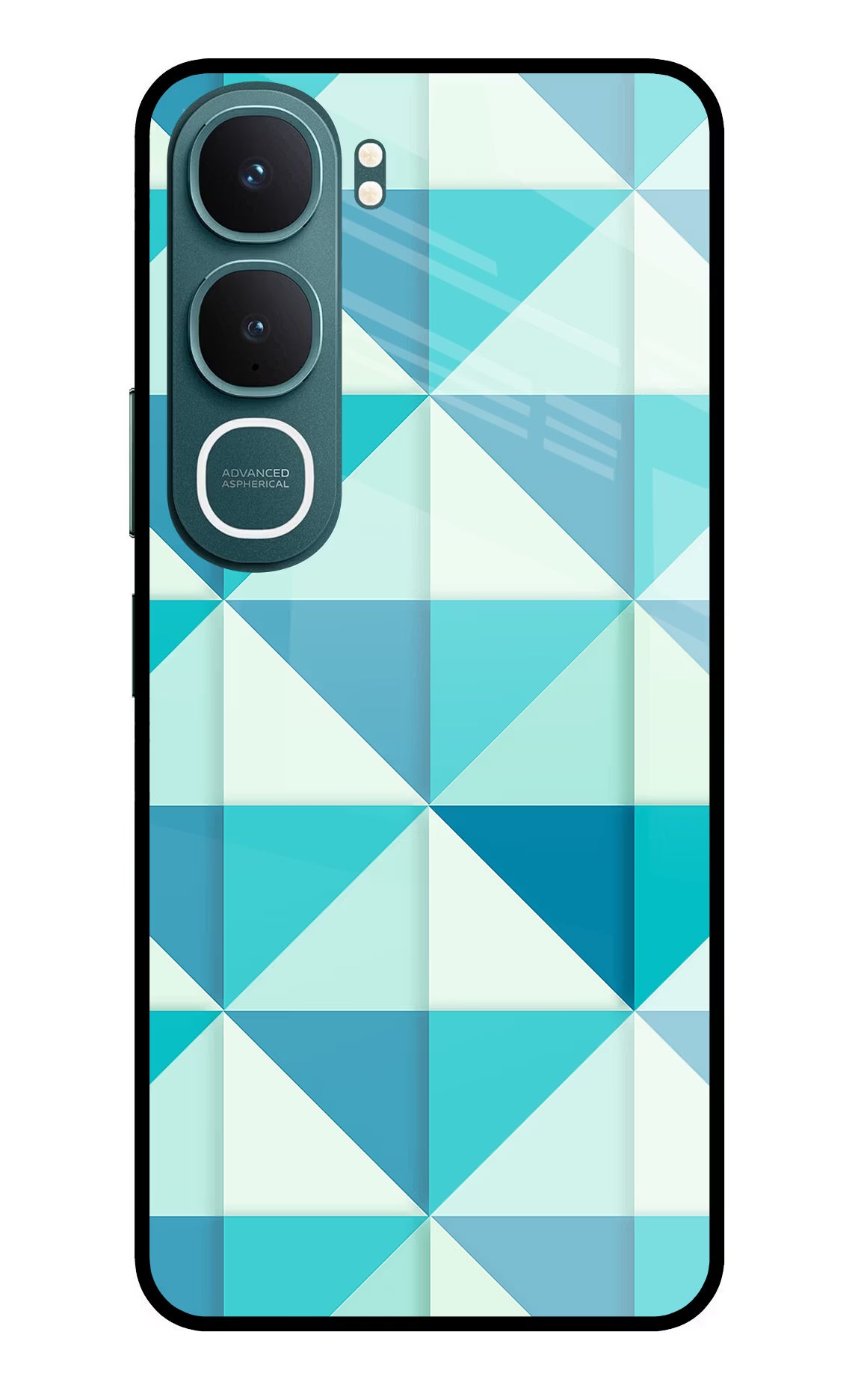 Abstract Vivo Y31 5G Glass Case Back Cover by Casekaro