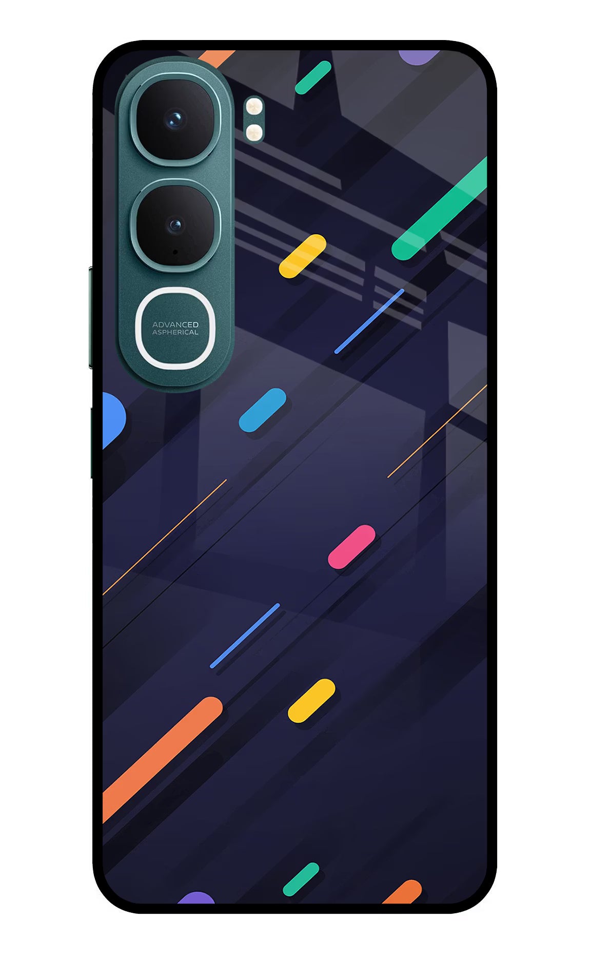 Abstract Design Vivo Y31 5G Glass Case