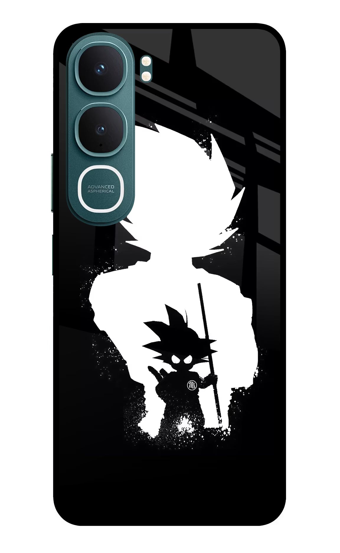 Goku Shadow Vivo Y31 5G Glass Case Back Cover by Casekaro