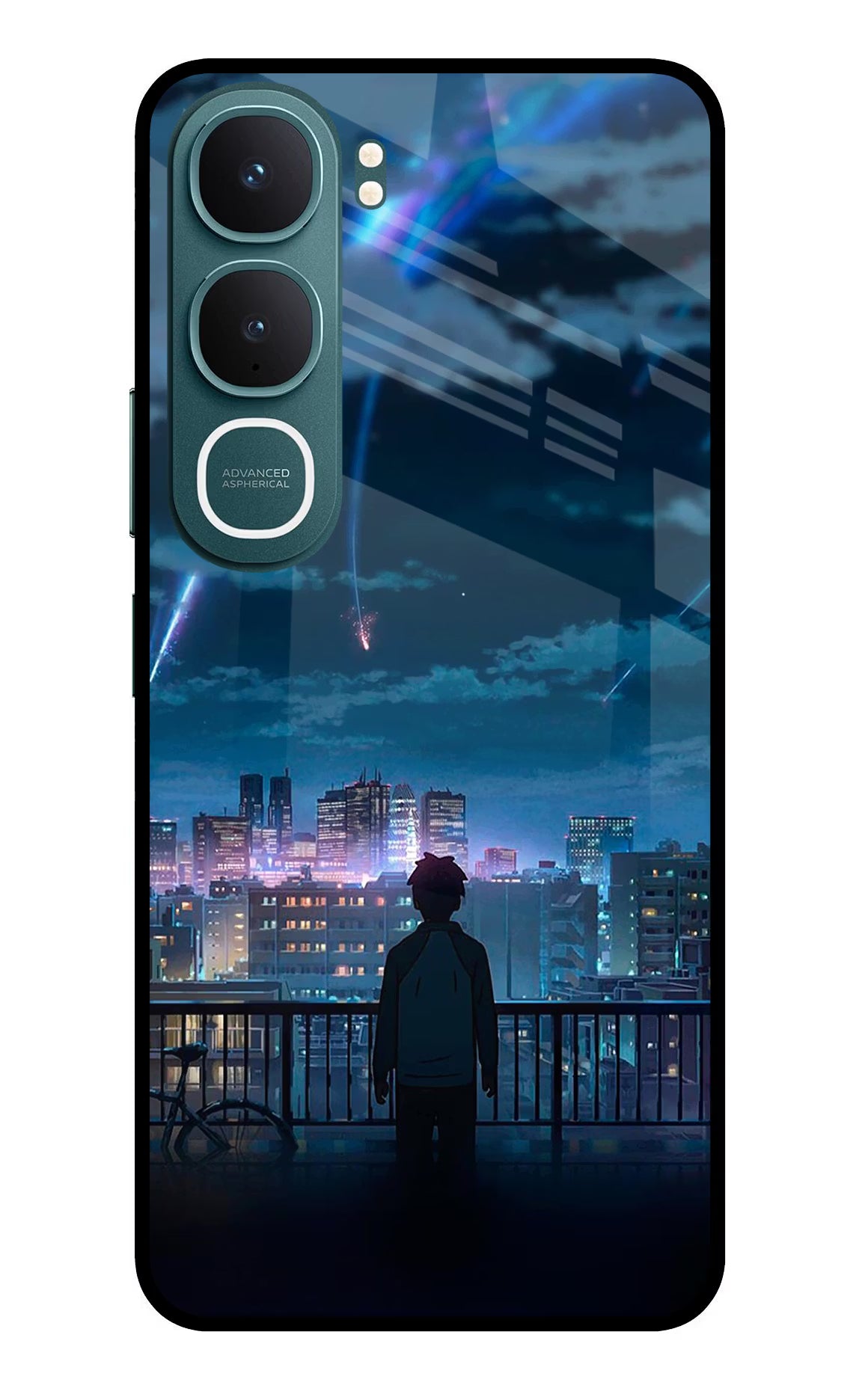 Anime Vivo Y31 5G Glass Case Back Cover by Casekaro